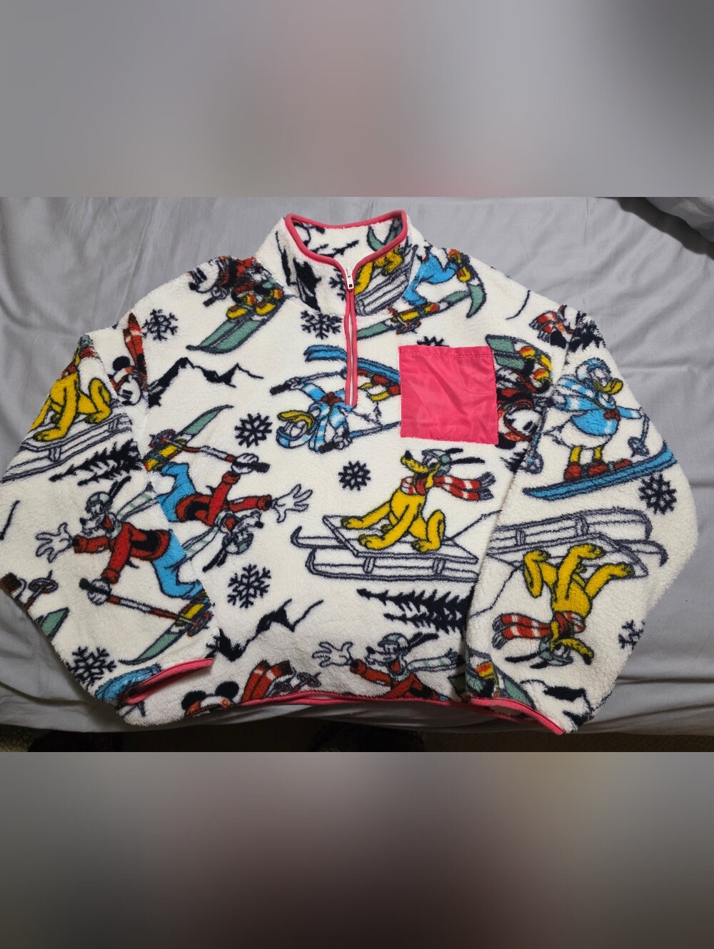 Mickey And Friends Sherpa Fleece Half Zip